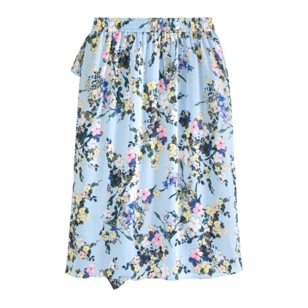 Ted Baker Women's Ruffle Floral Elastic Waistband Skirt Size Medium - Picture 5 of 7